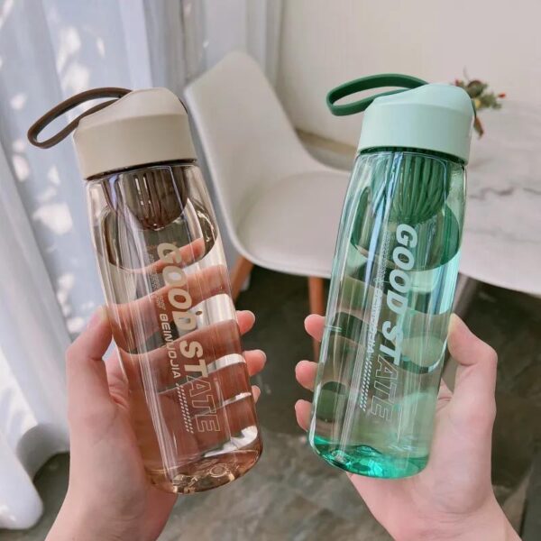 2pcs Fashionable Transparent Water-bottle - Image 2