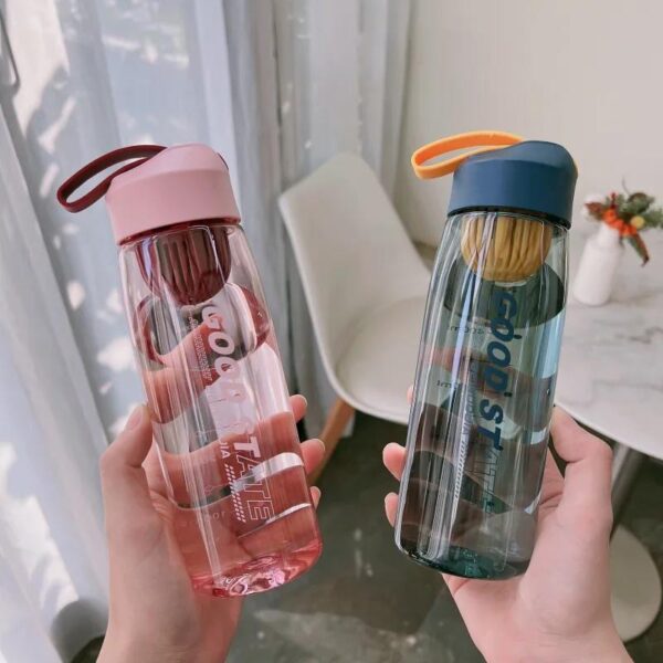 2pcs Fashionable Transparent Water-bottle