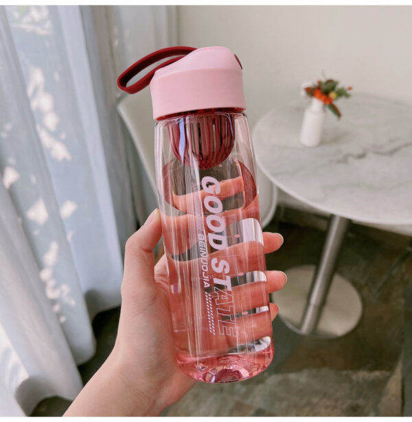 2pcs Fashionable Transparent Water-bottle - Image 3