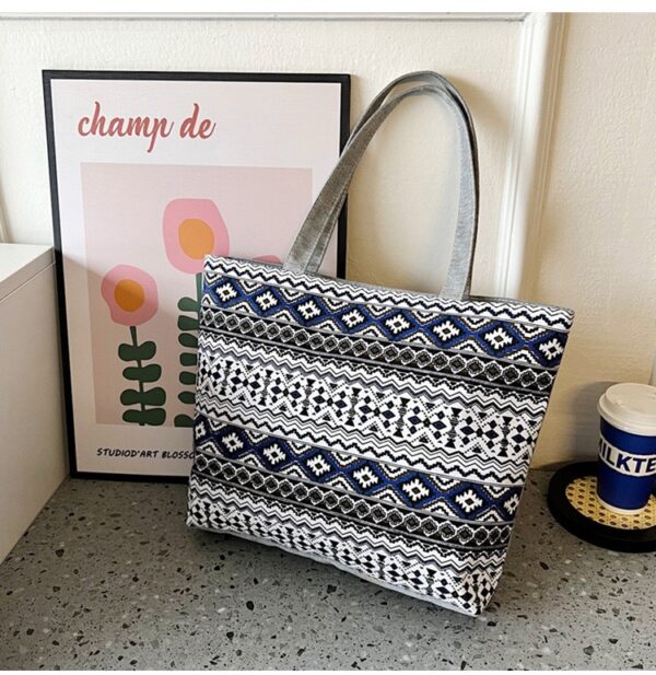 African Pattern Ladies Canvas Bags - Image 3