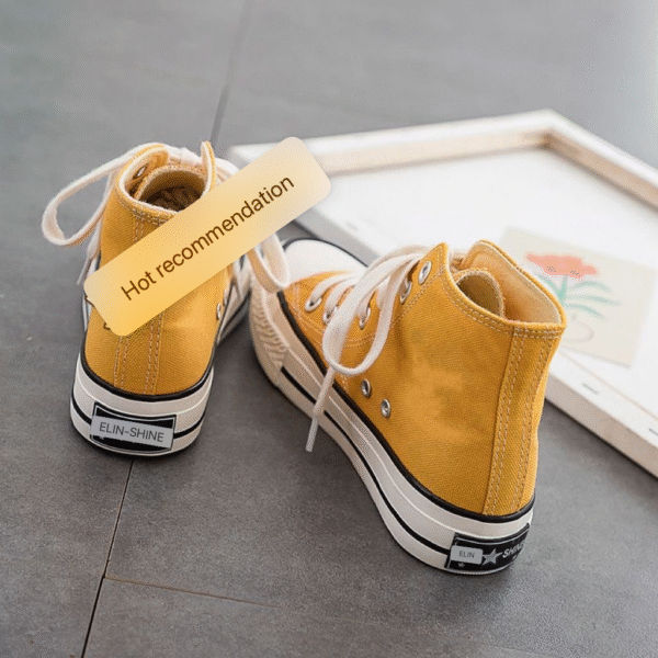 Yellow Strong Converse Sneakers - Image 2